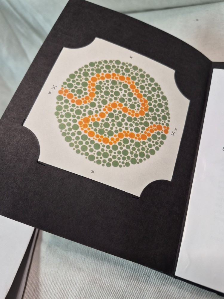 Ishihara Type Test For Colour Blindness Eye Testing 38 Plates