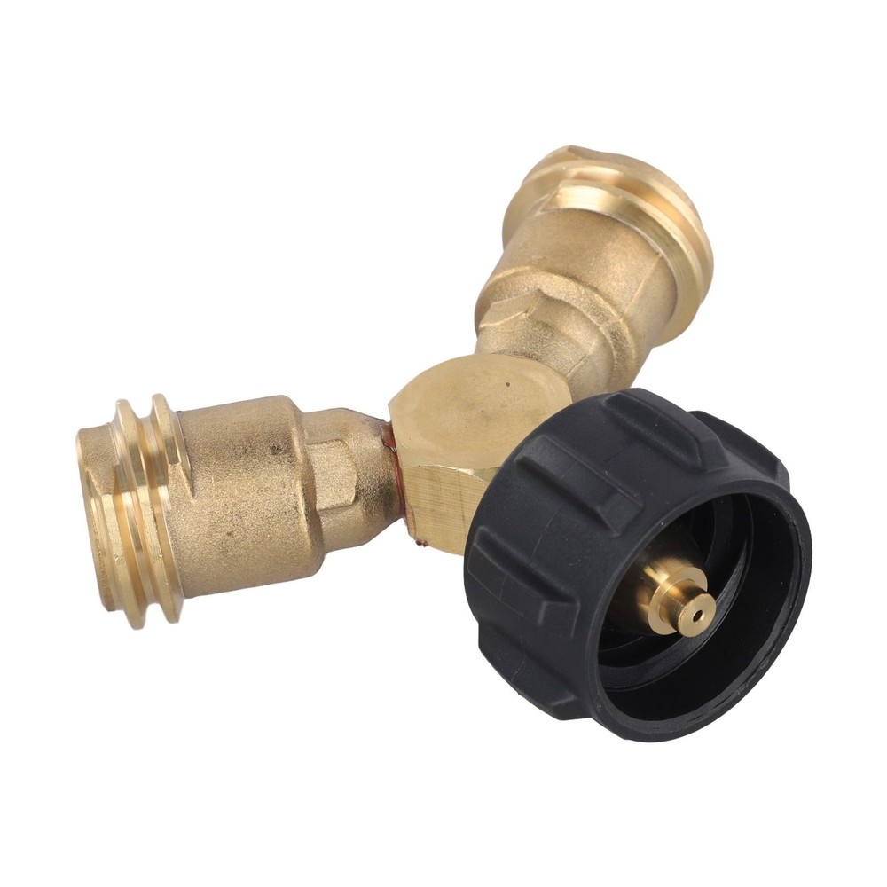 Multi Purpose Propane Tank Adapter Tee for Various Propane powered Devices