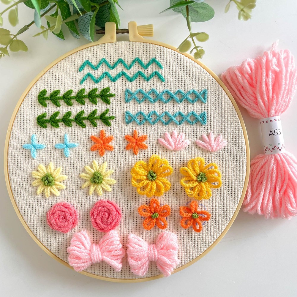 Punch nedle kit,Punch Needle Kits Adults Beginner,Learn Various Needlework Te...