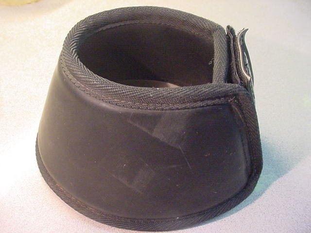 ThinLine Padded Hoof Protector Boot XL Black Hook & Loop Closure