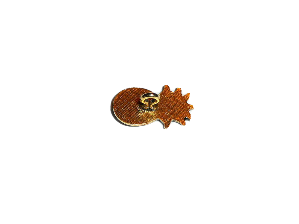 Pretty Pineapple Metal Shank Button Pineapple Fruit Button 3/8" x 5/8"