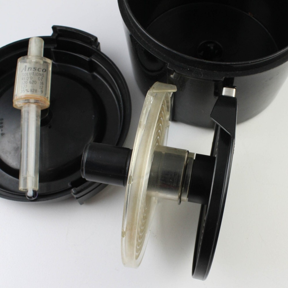 Anscomatic - Adjustable Roll Film Developing Tank w/ Agitator/Thermometer