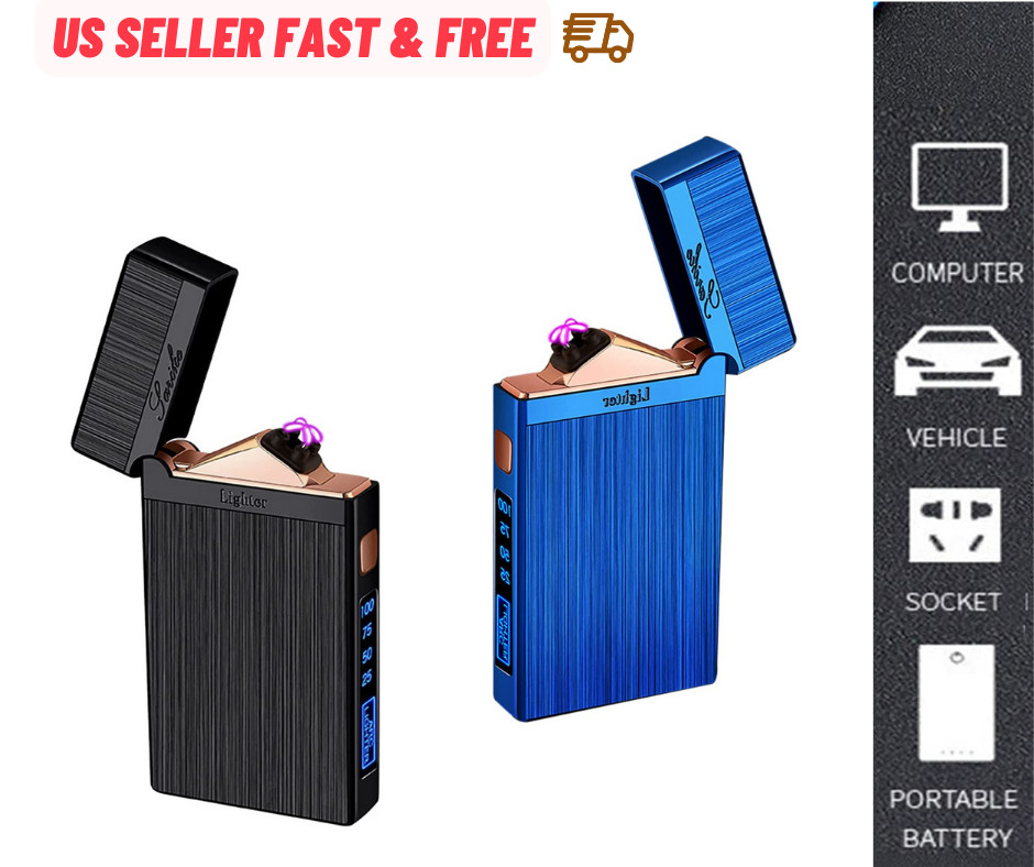 Electric Lighter Dual Arc Plasma  USB Rechargeable 2020