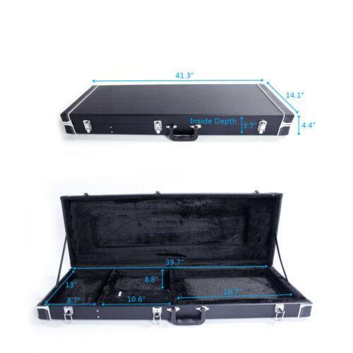 for GST GTL 170 SG Electric Hard-Shell Guitar Rectangular Case w/ Full Neck