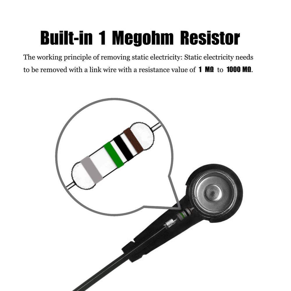 Grounding Bracelet 11" – Fast Static Discharge for Safe Electronics Work