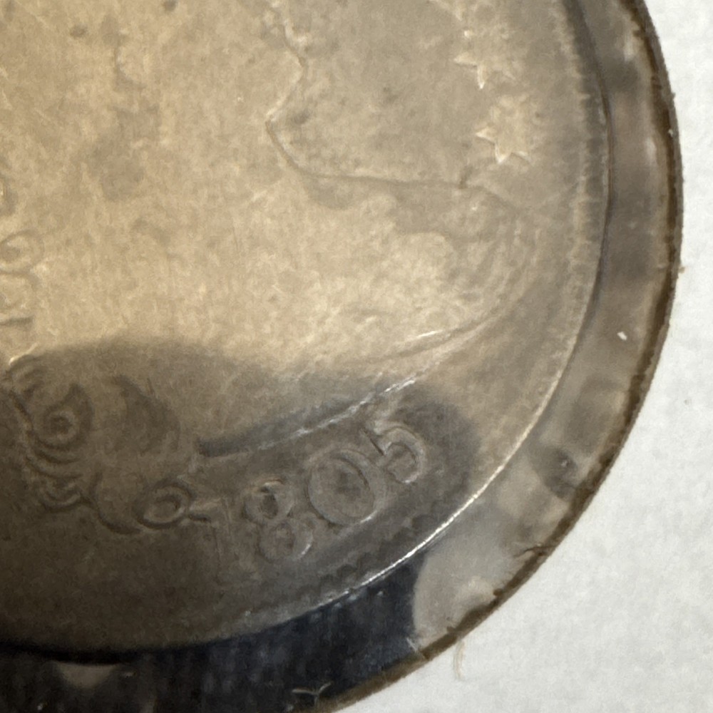 1805 Draped Bust Eagle 25c Coin Holed
