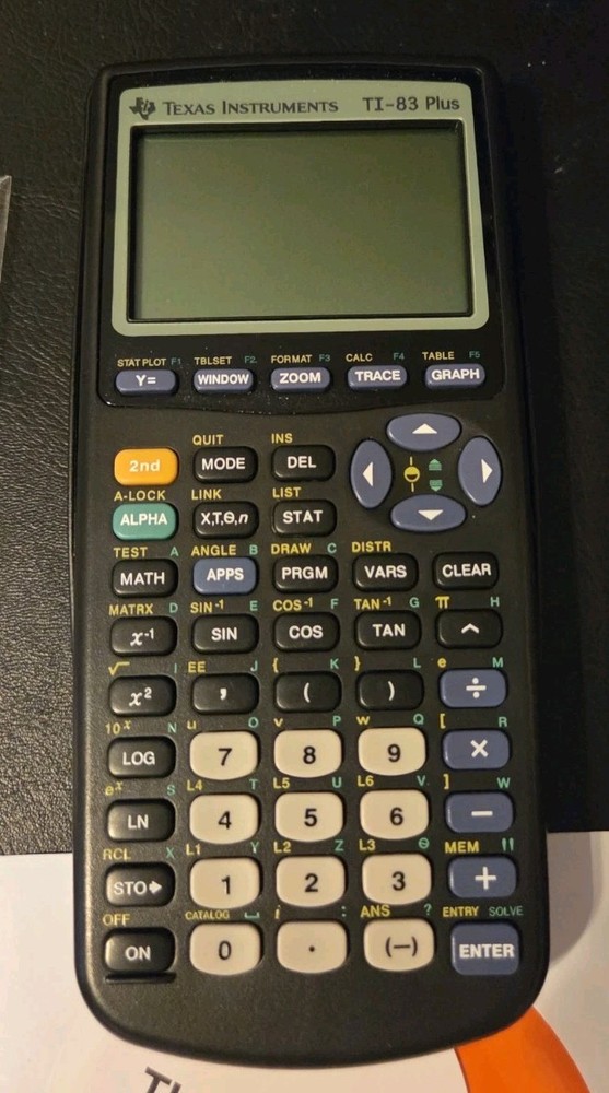 Texas Instruments Ti 83 Plus Graphing Calculator W/ Guerrilla Screen Protector