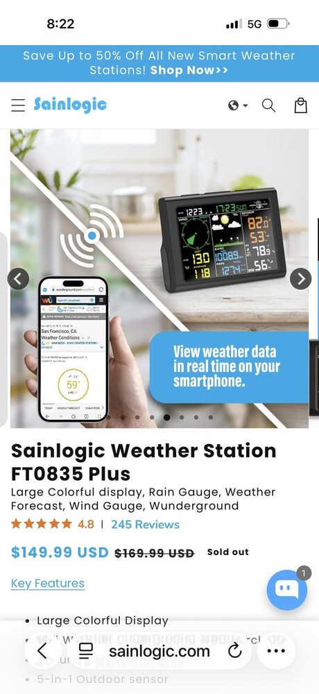 Sainlogic WS0835 plus Wireless Weather Station