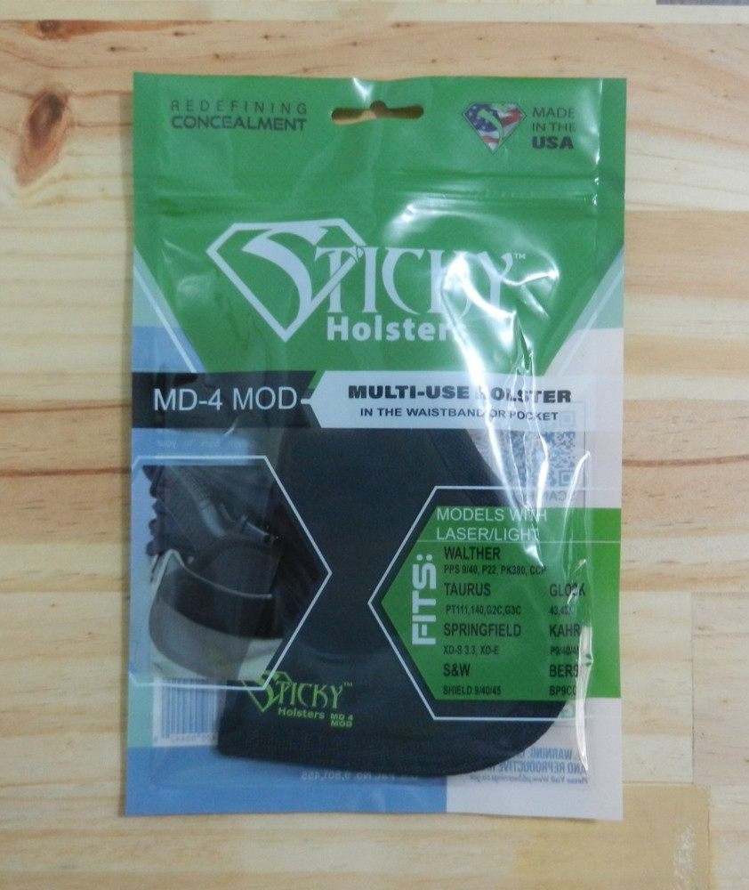Sticky Holsters; Single Stack Sub Compacts, Modified for Lasers;  Ambi; MD-4-MOD