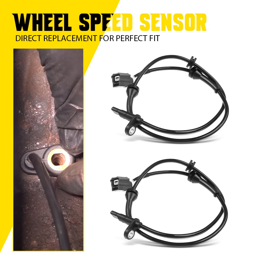 Set 2 ABS Wheel Speed Sensor Front-Left & Right For Nissan Rogue 2014-2020 EJ
