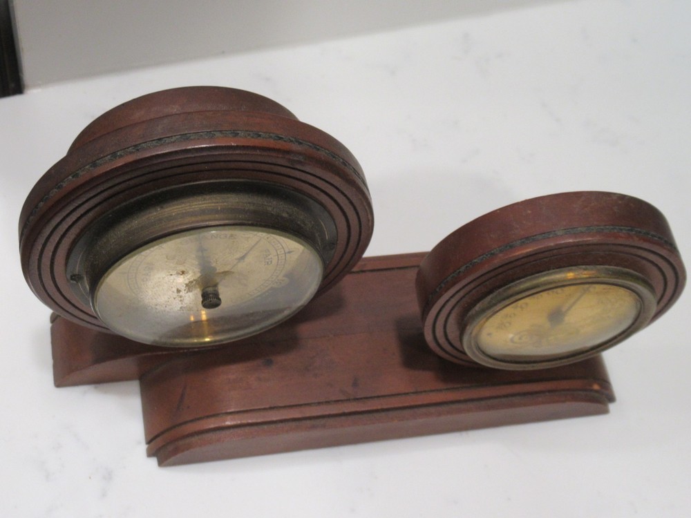 Bauer Thermometer Co. Vintage Temperature Barometer