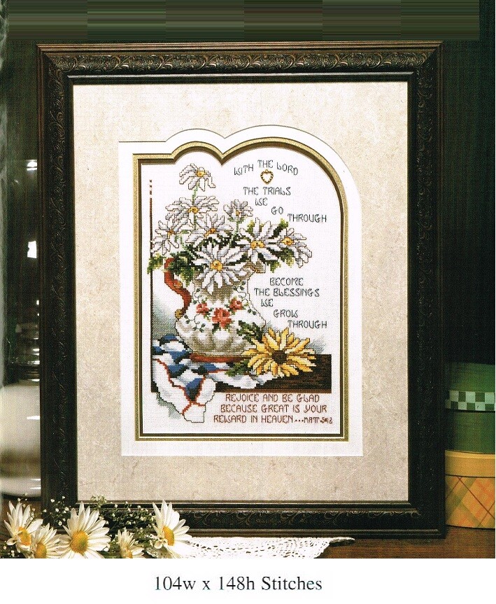 TRIALS BECAME BLESSINGS   CROSS STITCH PATTERN ONLY  - DE   ERUU