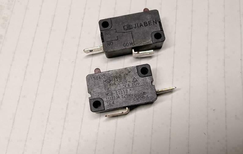 2pcs JIABEN MSB-1108B MSB-1111B 2pins normally open micro switch