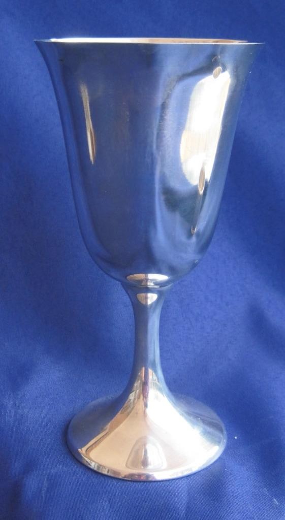 2 Sterling Silver Goblets Manchester #954 6.5 in tall 10 oz capacity 244 grams