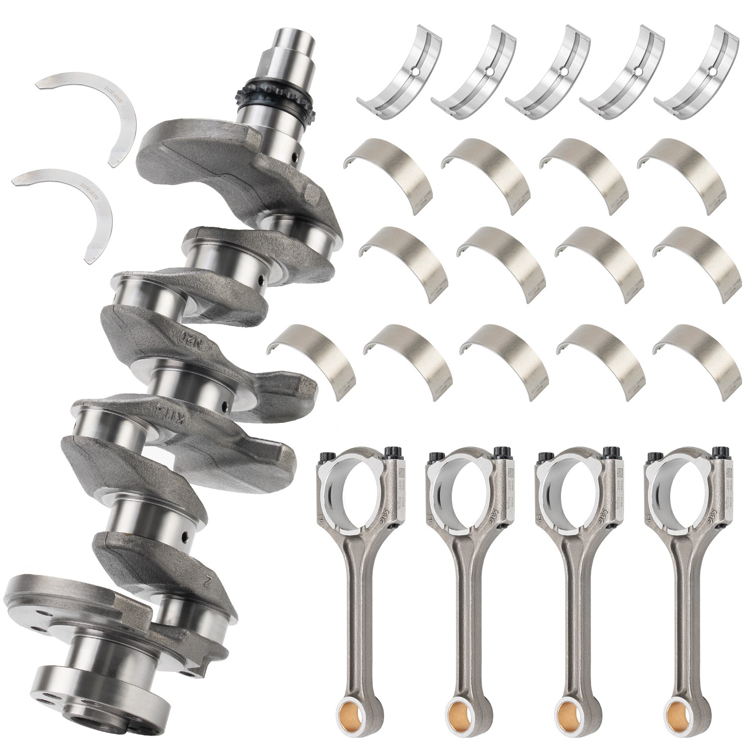 Crankshaft Con Rods & Bearing Set For Hyundai Elantra Tucson KIA Soul Forte 2.0L