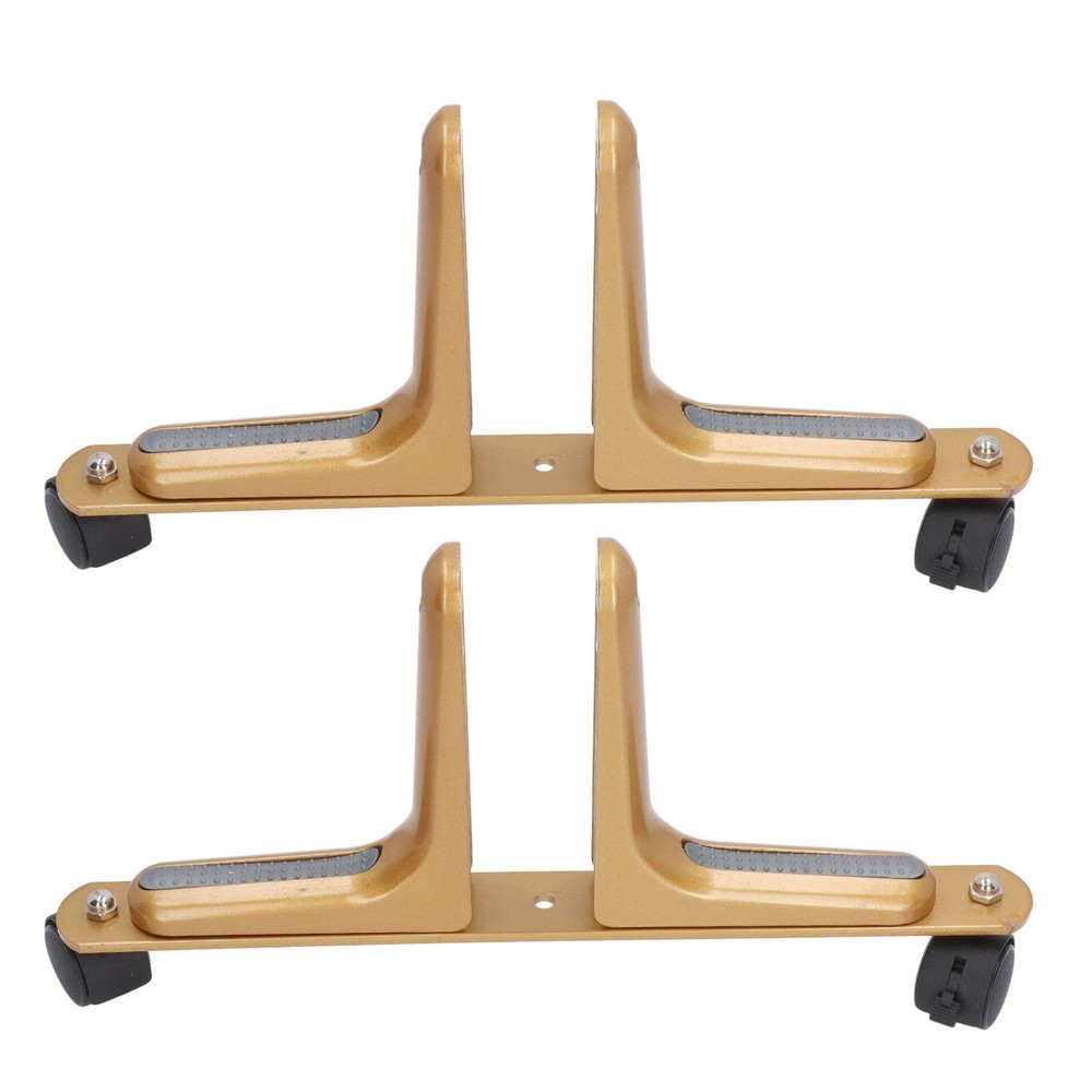 Gold 2 Set Room Divider Screen Holder Width Adjustable Movable Screen Partition