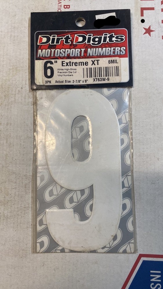 Dirt Digits Extreme Decal White# 9
