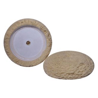 Hi-Tech Hi-Buff 7-1/2" Wool White Hook-and-Loop Buffing Pad