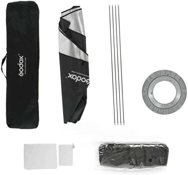 Godox 35x160cm Strip Softbox Bowens Mount + Grid + Light Stand for Studio Strobe