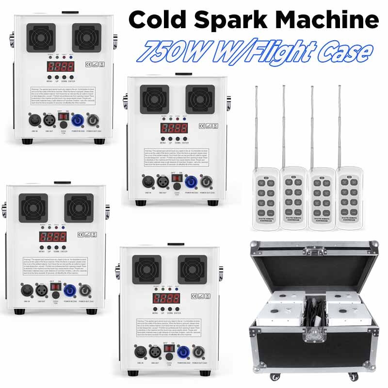 700W Cold Spark Machine Stage Effect DMX Firework DJ Event Party Wedding w/Case