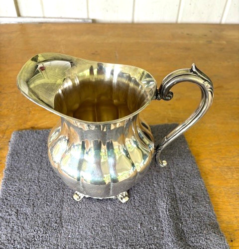 Vintage SHEFFIELD MELON  By Community Silverplate Pitcher w/Handle