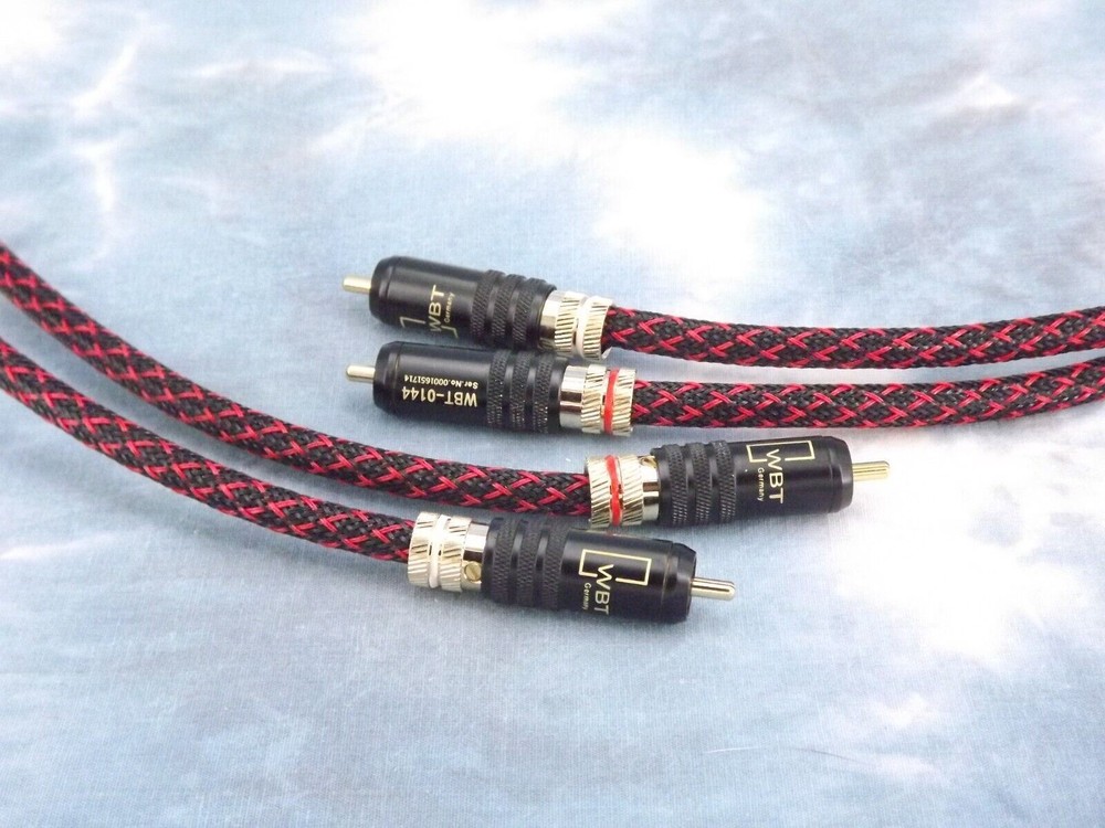Maze Audio Reference Series Locking RCA Patch Cables Interconnects Red/Black