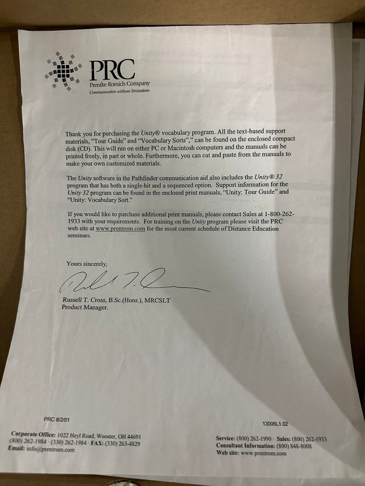 Prentke Romich Company SideKick Speech Device