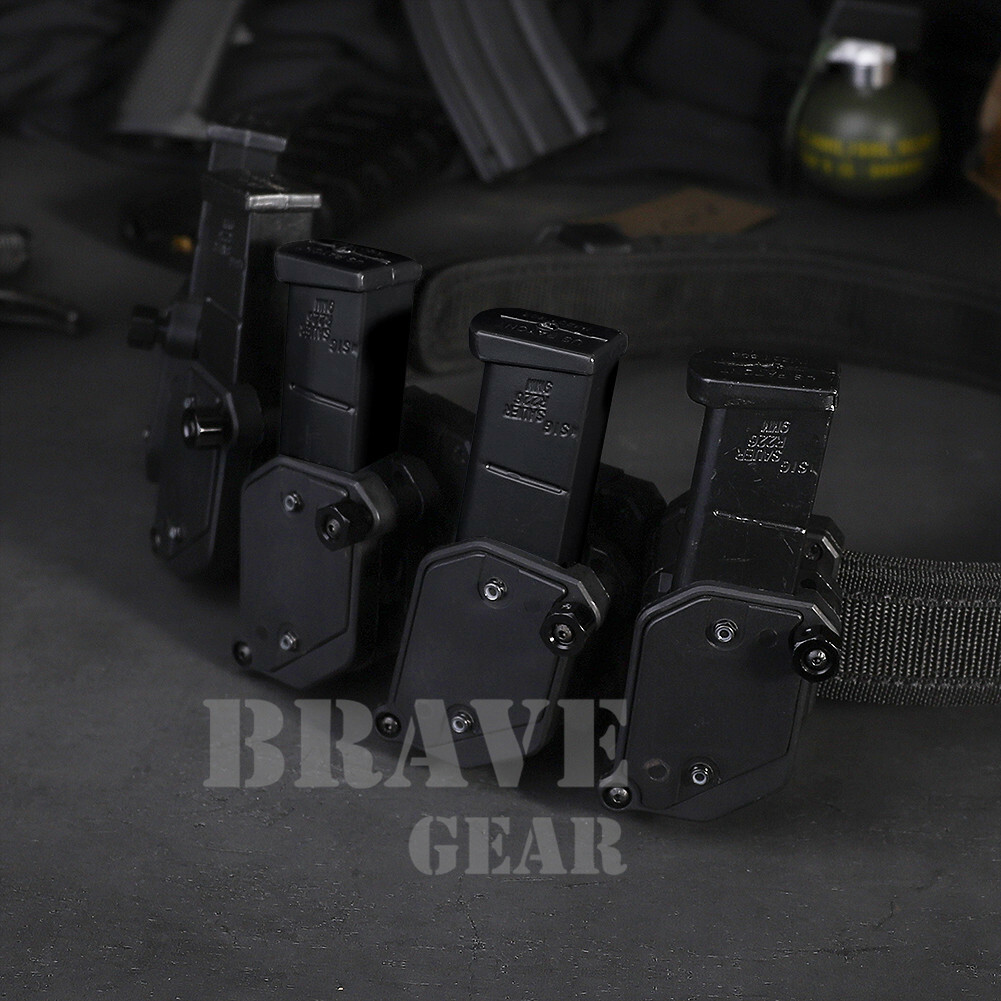 IPSC USPSA IDPA 3-Gun Competition Rig with Belt + Holster + 4PC Magazine Pouches