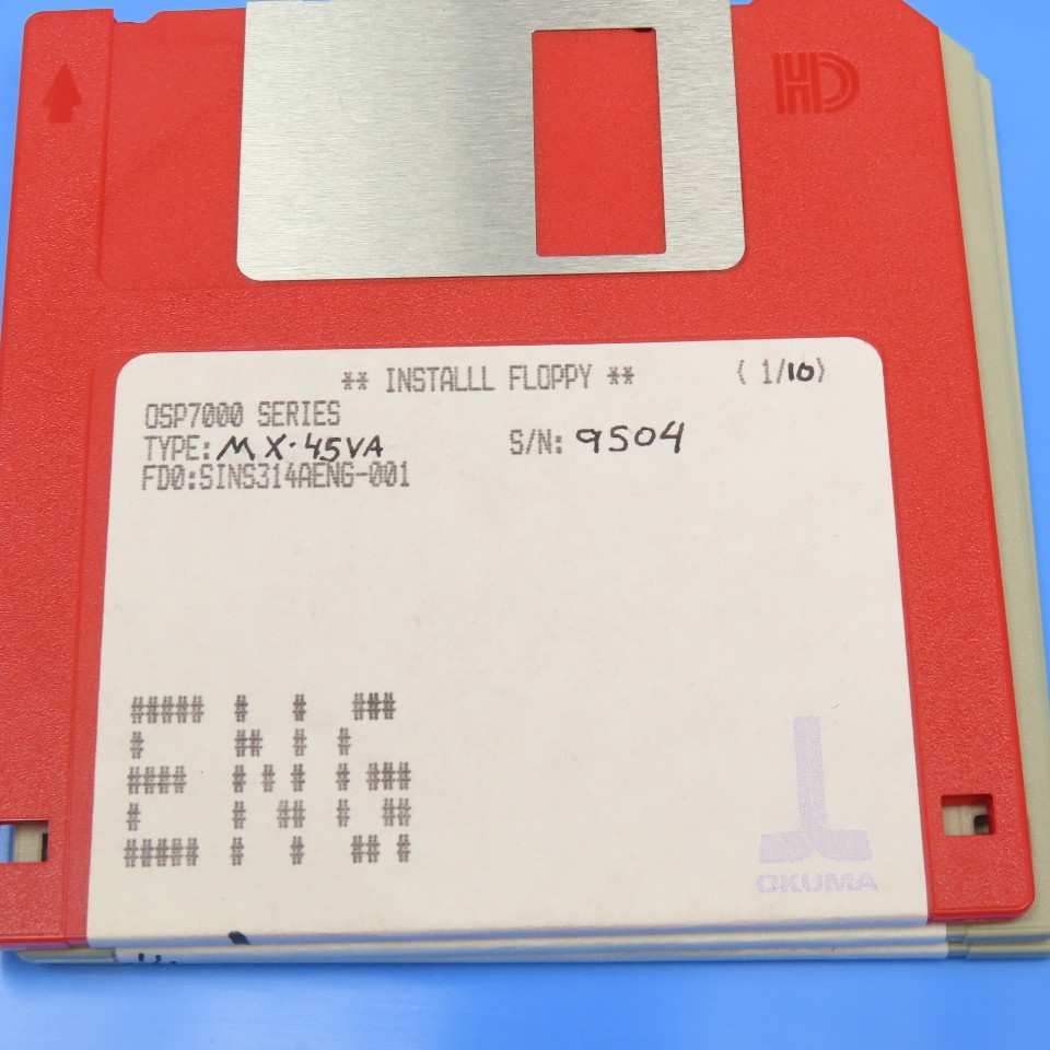 Okuma MX-45VA OSP700M Programming Software 10 Diskette Library