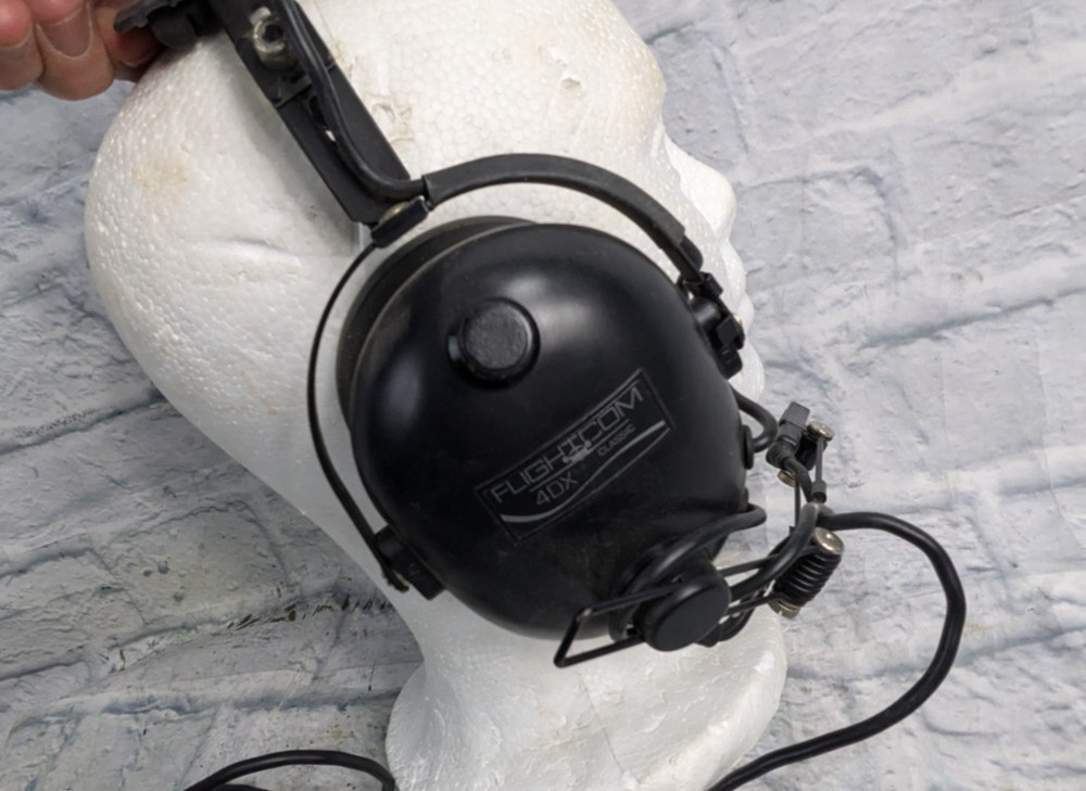 Flightcom Classic 40X Aviation Headset -Used r2