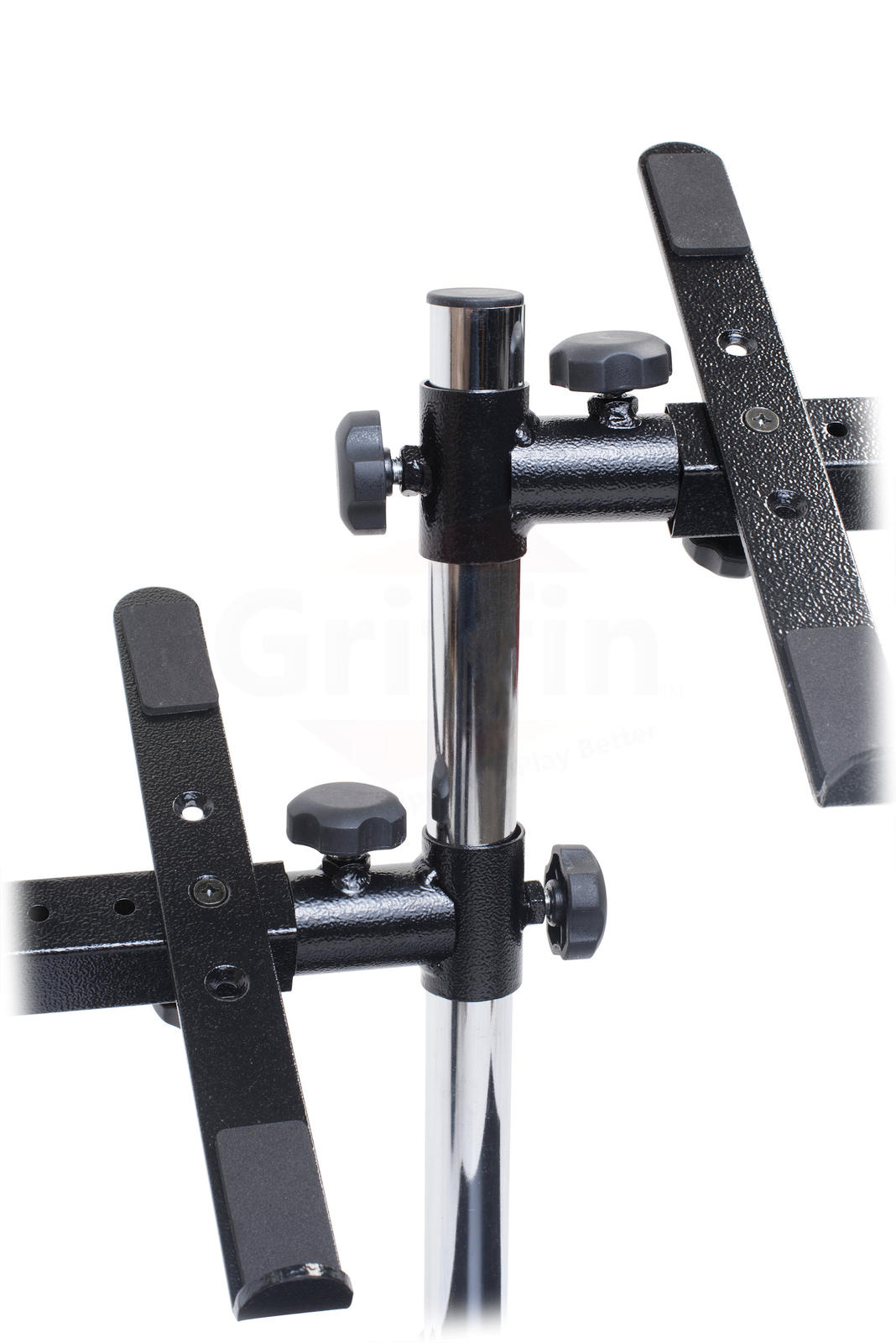 DJ Double Computer Laptop Stand - Duel Mount Holder Studio Mixer Controller Gear