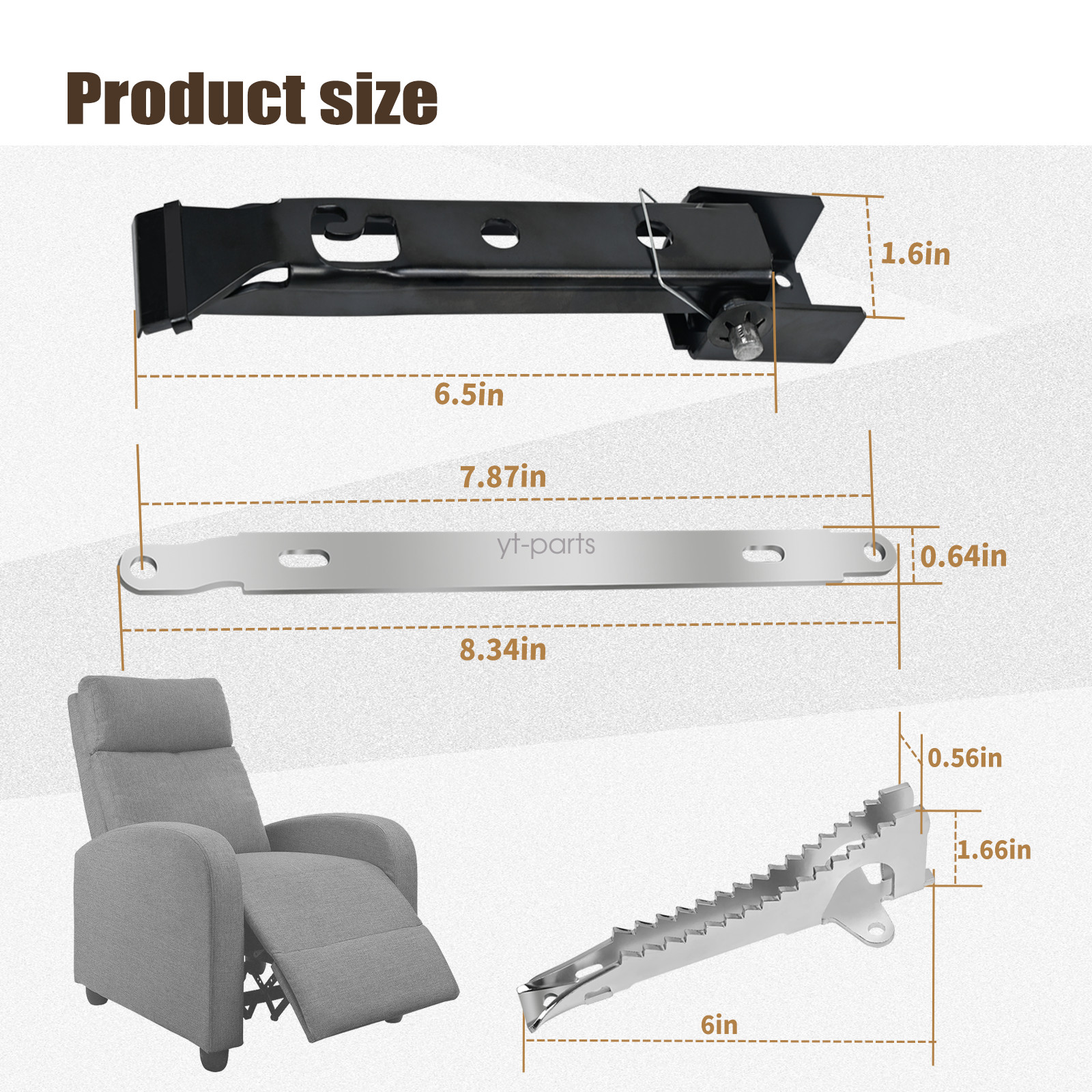 Fit For La-Z-Boy/Lazyboy Threaded Ratchet and Pawl Complete Set Recliner Part