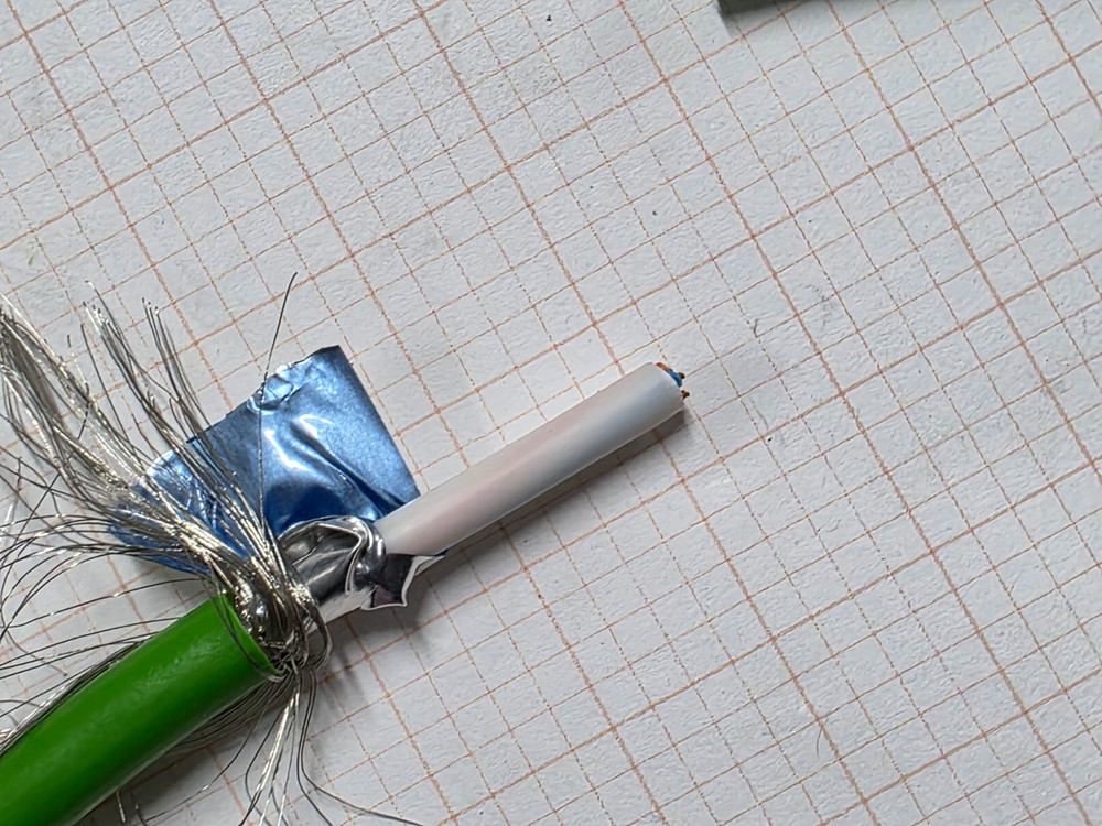 Belden 7960A 22/2P DataTuff CAT5e PROFINET Type A Network Cable PLTC Green /25ft