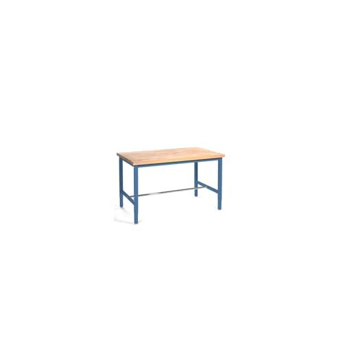Production Workbench - Maple Butcher Block Square Edge - Blue 48"W x 30"D