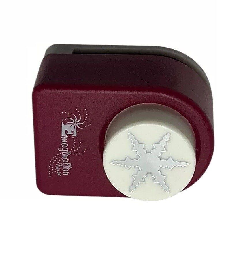 Emagination Snowflake Paper Punch 1" Diameter Scrapbooking Card Making
