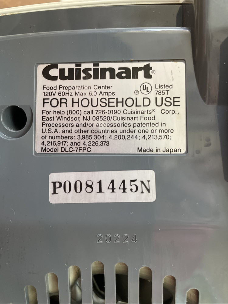 Cuisinart DLC-7FPC Food Processor Motor Base Replacement Japan