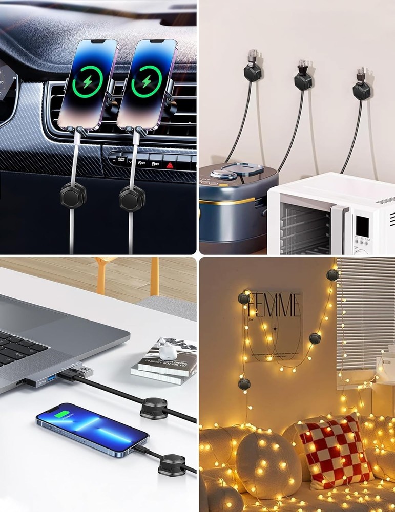 Adjustable Magnetic Cord Organizer