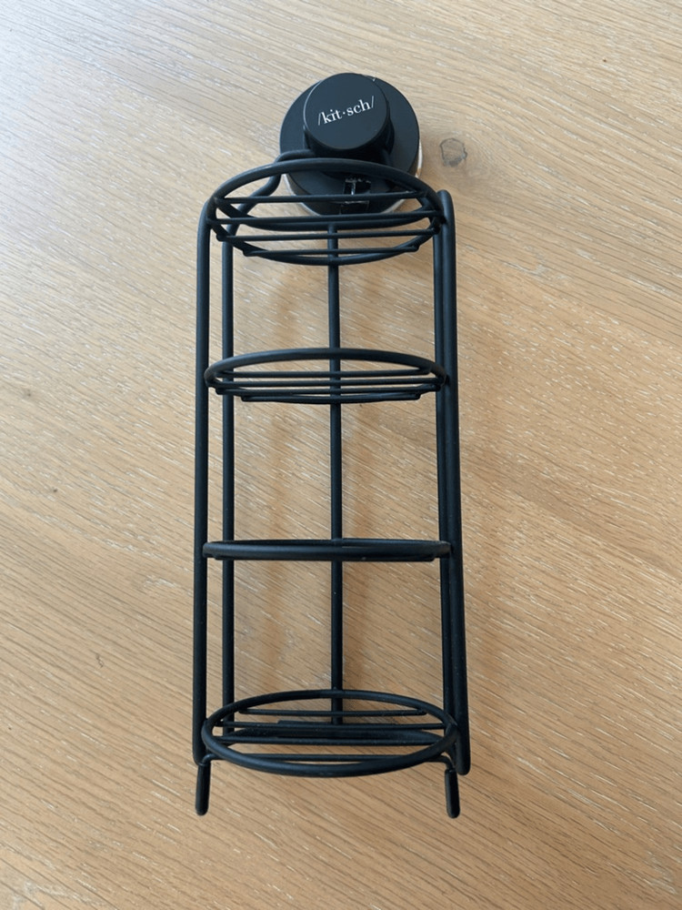 Kitsch Self-Draining Shower Caddy, Black, NWT
