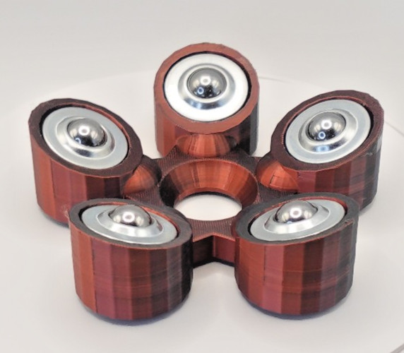 Bowling Ball Spinner Cup - Velvet Eclipse (Black and Copper)