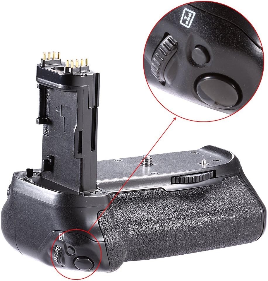 Battery Grip (Replacement for BG-E14), Vertical Grip with Shutter/Function Butto