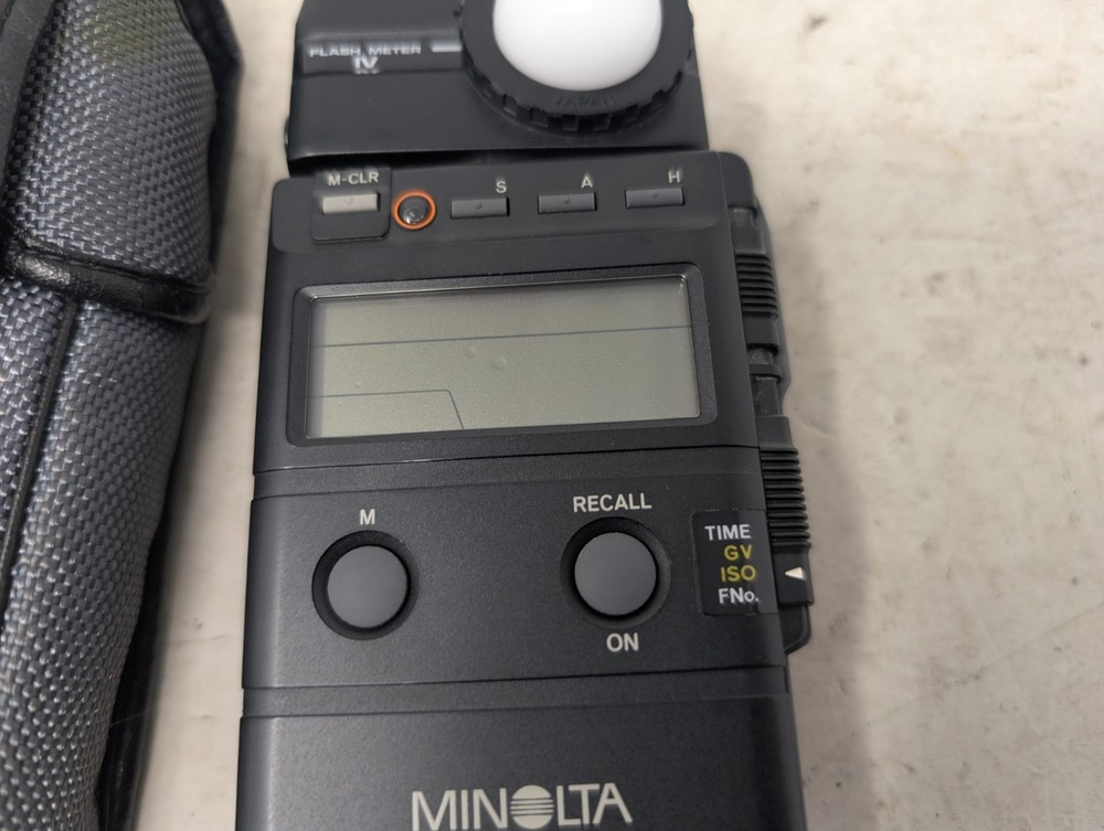 Minolta Flash Meter IV w/ Dome, Case, Strap (103)