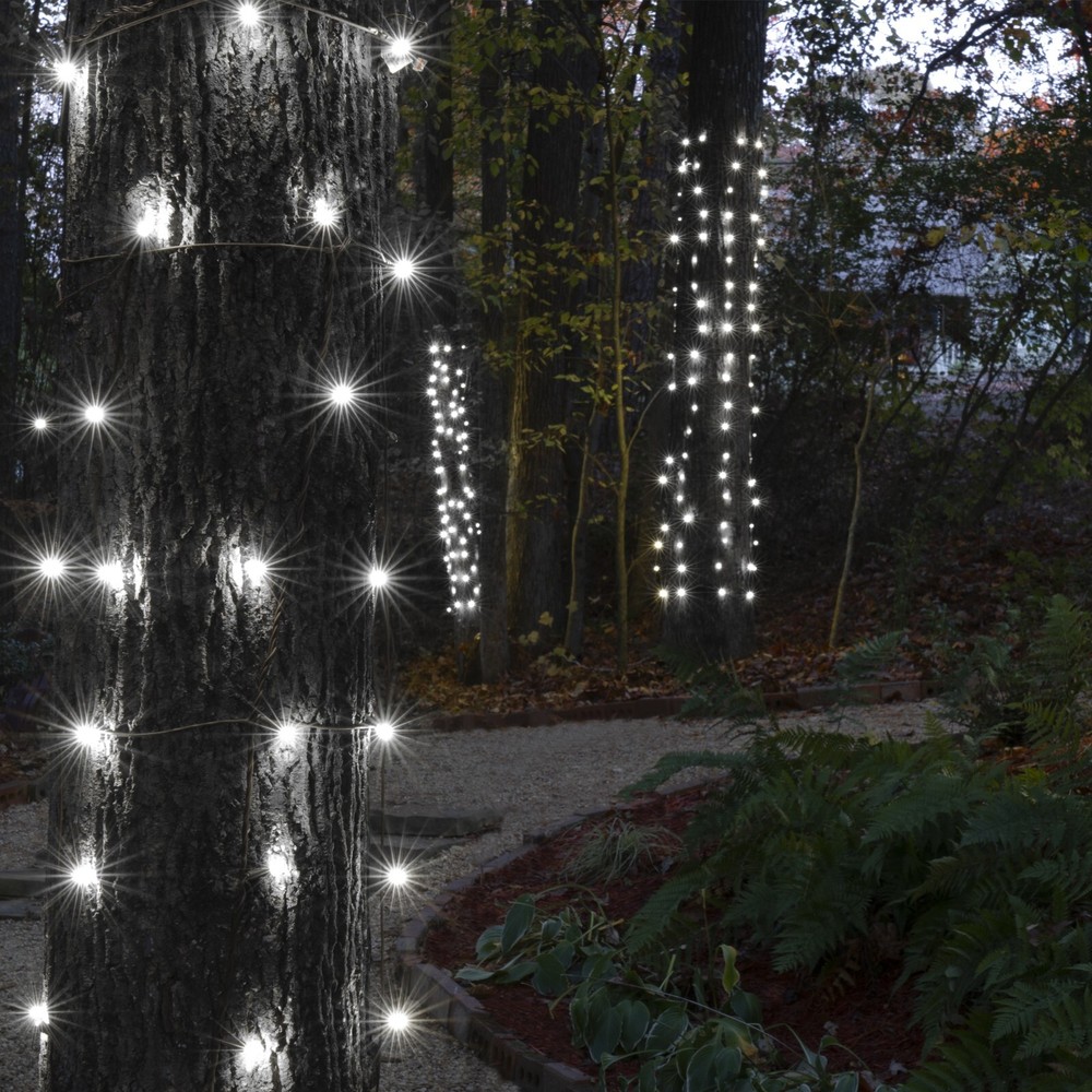 LED Stretchable Tree Trunk Wrap Net Lights 3 Sizes White Multi Christmas Outdoor