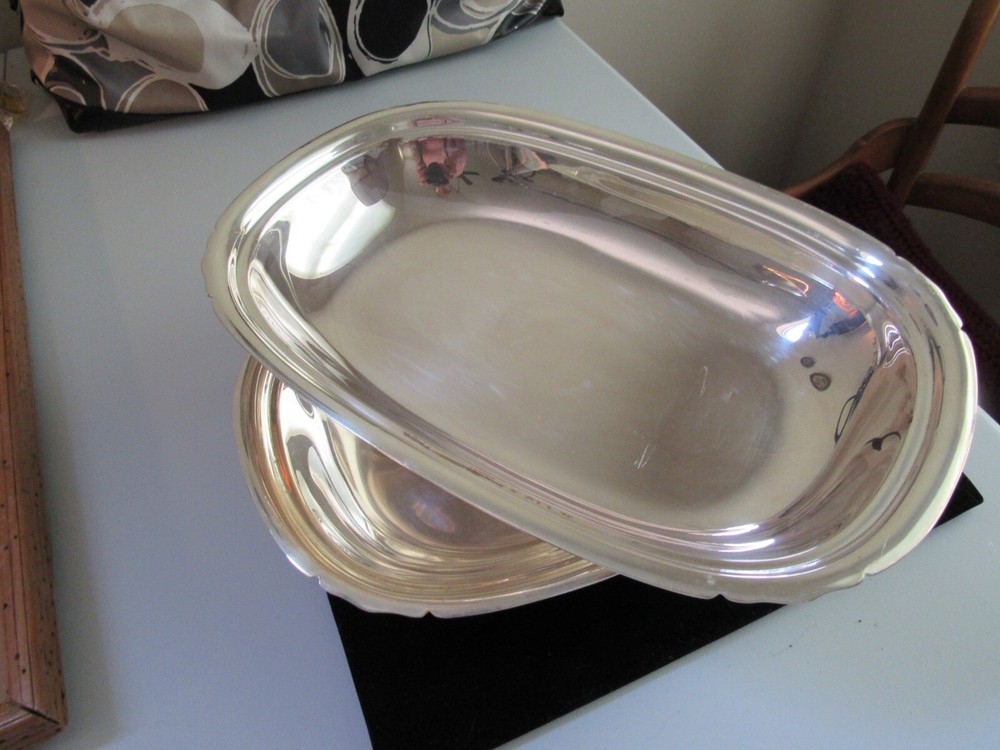 Two Reed & Barton 5000 silver serving dishes