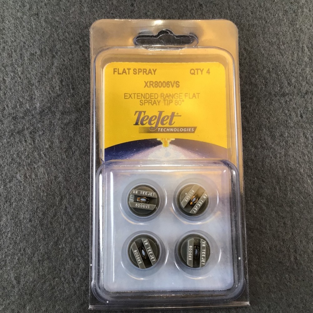 TeeJet XR8006VS Flat Spray Tip 80° Extended Range QTY 4