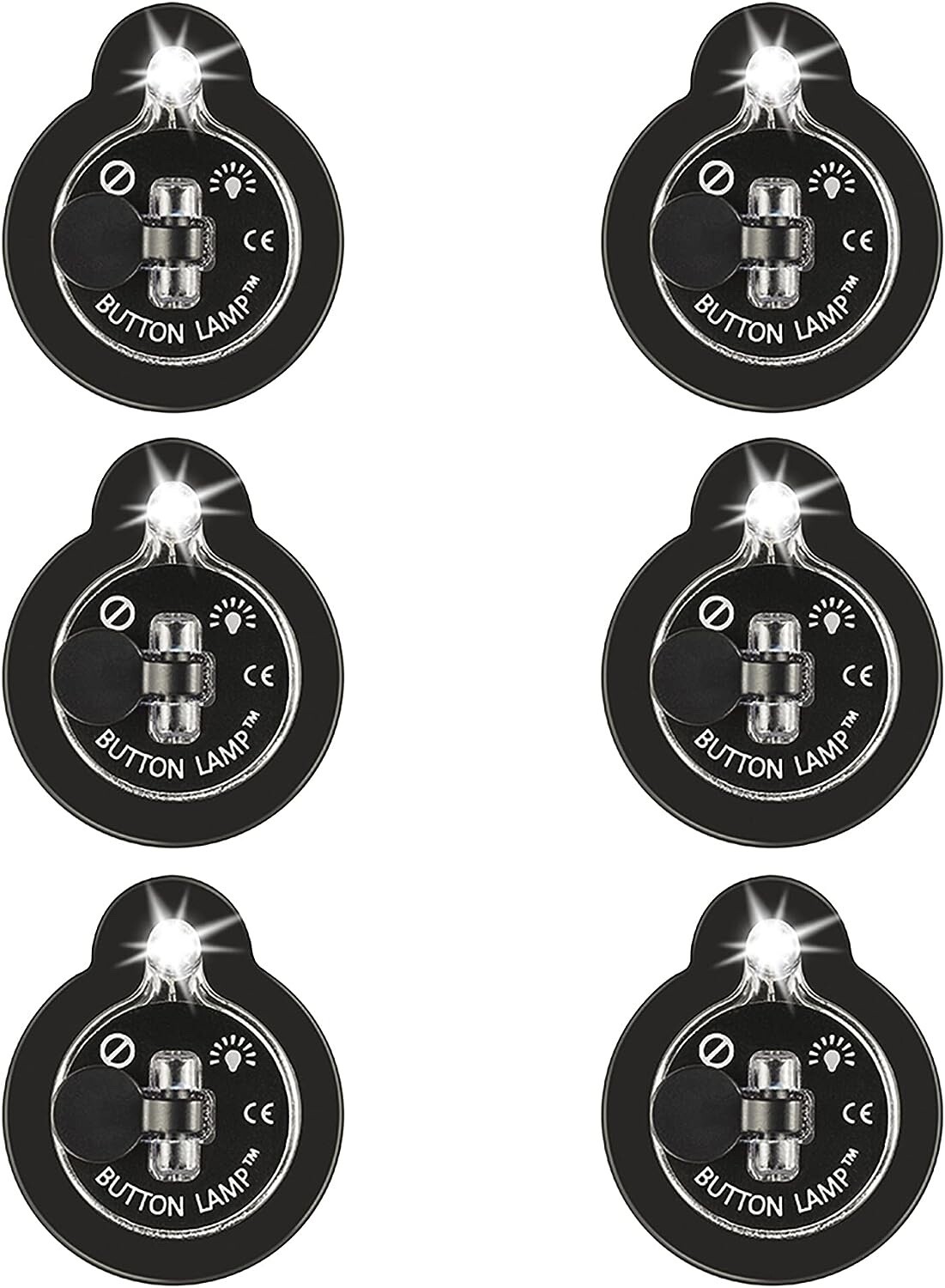 BUTTON LAMP Adhesive LEDs Light Package - Lightweight, Ultra-Small, Ultra-Bright