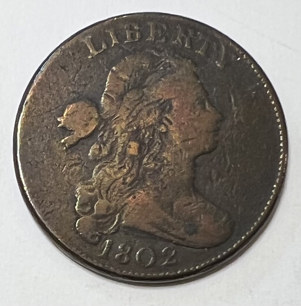 1802 Draped Bust Large Copper One Cent 1C
