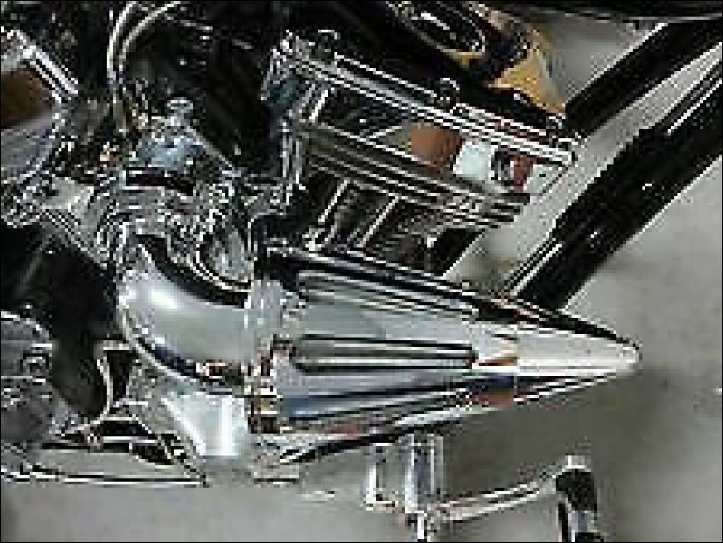 BIG DOG MOTORCYCLES OEM CHROME SPIKE AIR CLEANER w/ FILTER 117" 2005-2011 MODELS