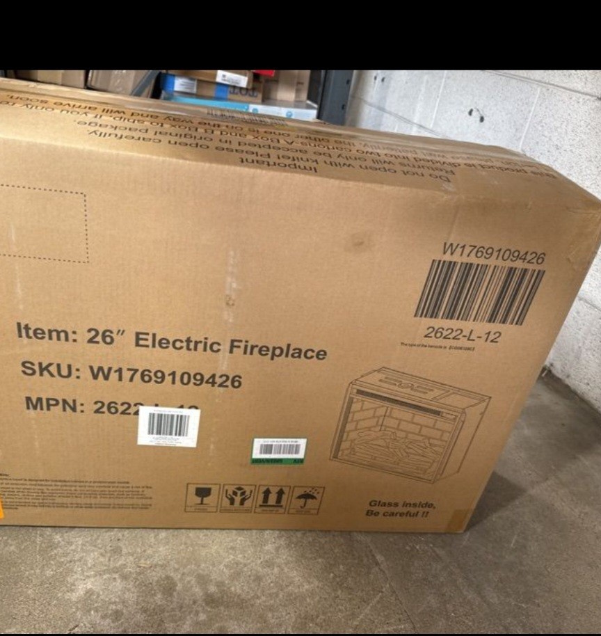 Edendirect 26" Ventless Electric Fireplace Insert with Remote Control