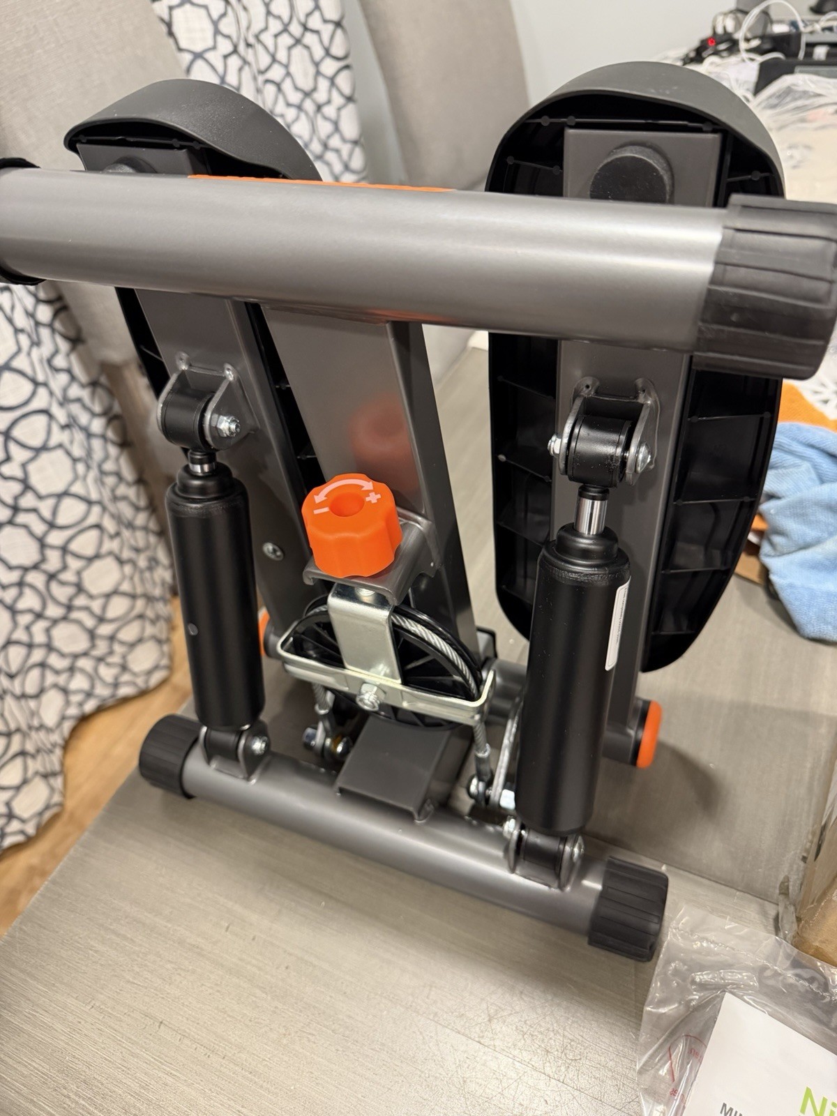 Niceday Mini Stepper for Exercise, Stair Stepper w/ Resistance Bands LCD Display