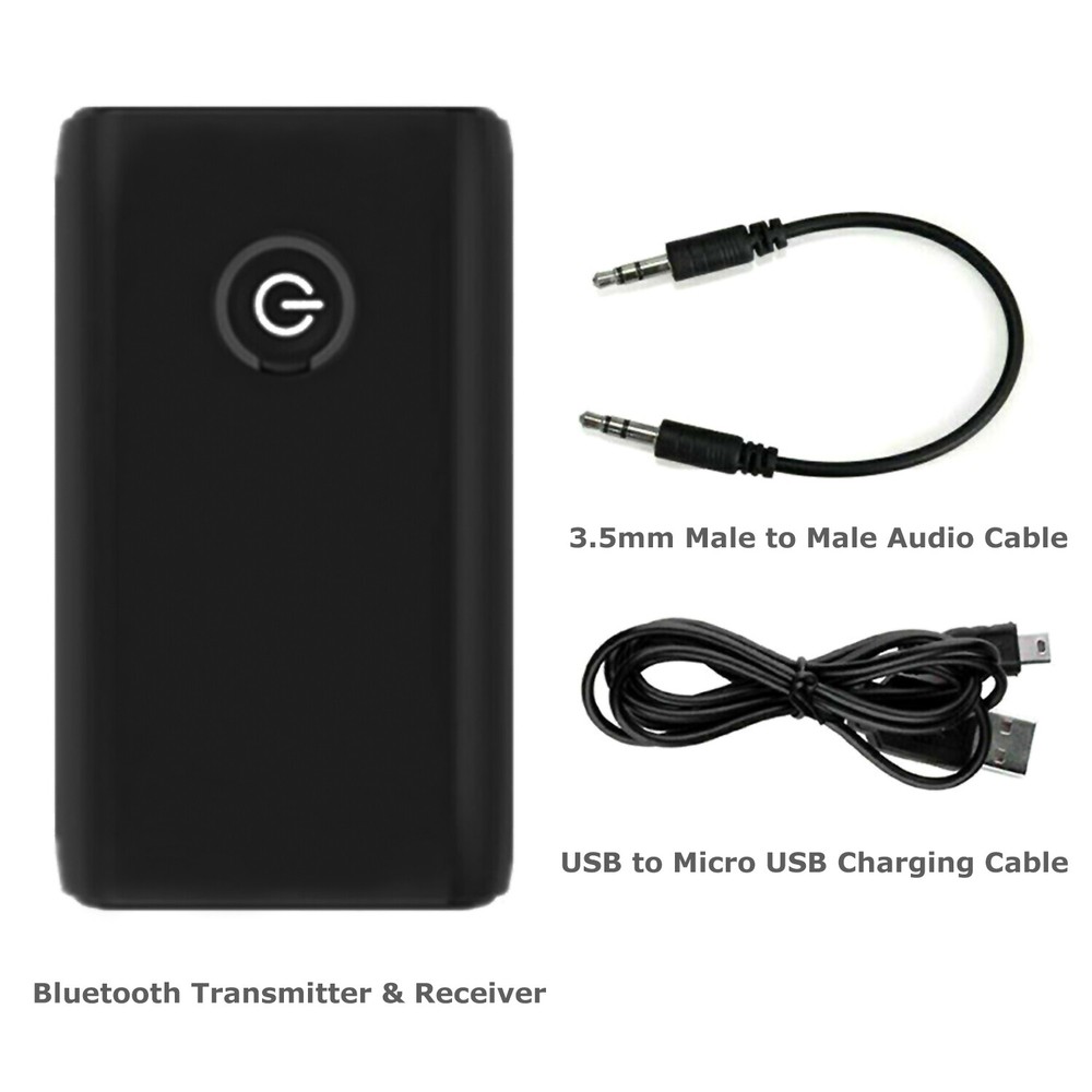 Bluetooth 5.0 Transmitter Receiver 2 IN 1 Wireless Audio 3.5mm Jack Aux Adapter